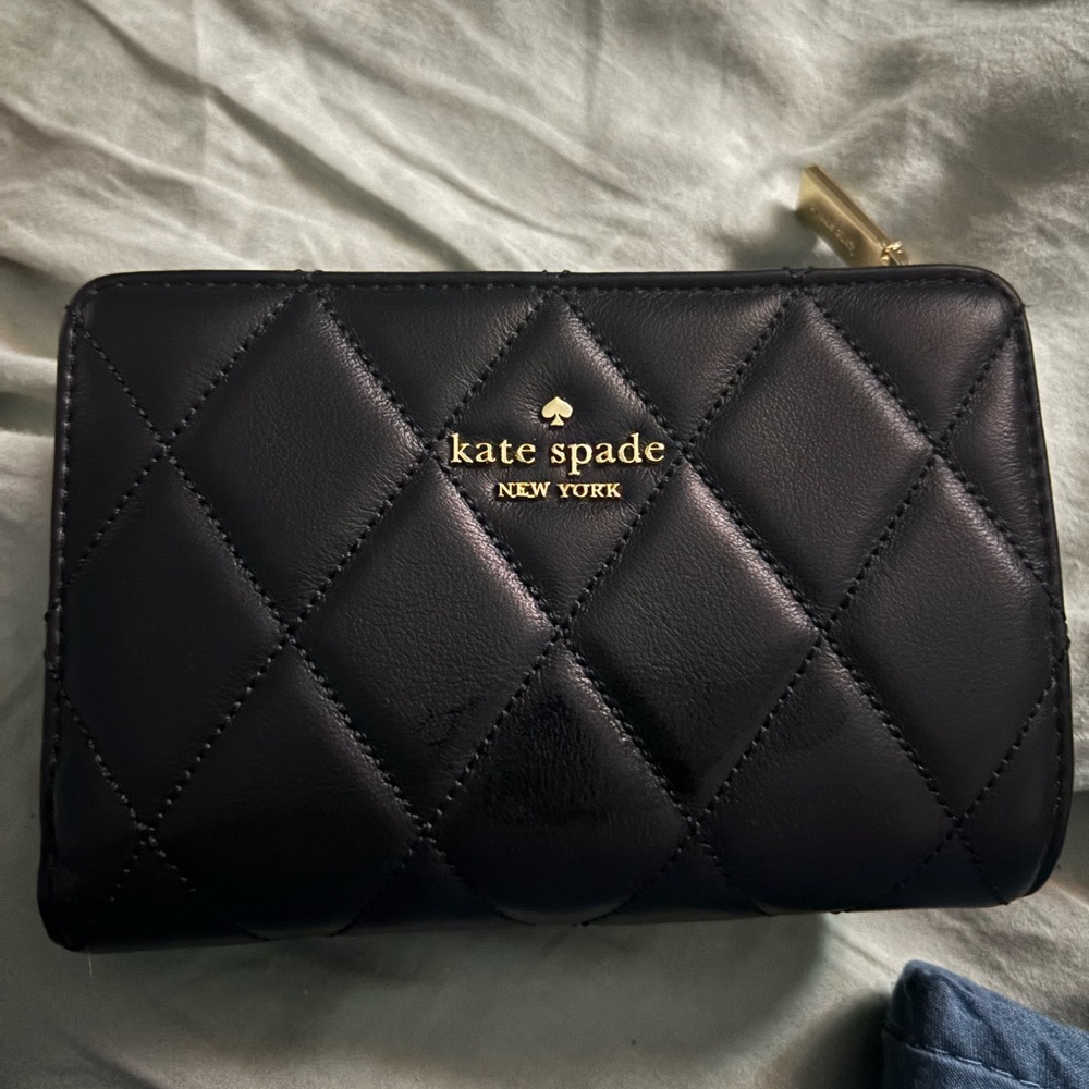 Kate Spade Black Quilted Wallet